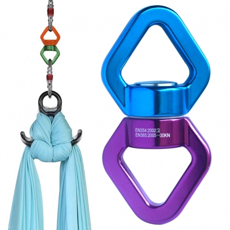 NEW 30KN Yoga Accessories Universal Ring Gimbal Ring Rotary Connector Rotational Hammock Swing Spinner Rope Swivel Connector|Yog