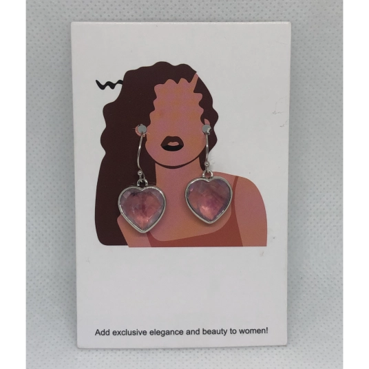 CRYSTAL HEART EARRINGS