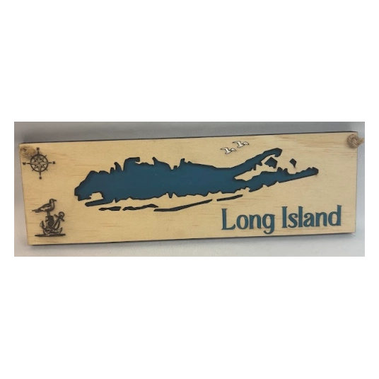 BIG LONG ISLAND SIGN (BLUE COLORED LI)