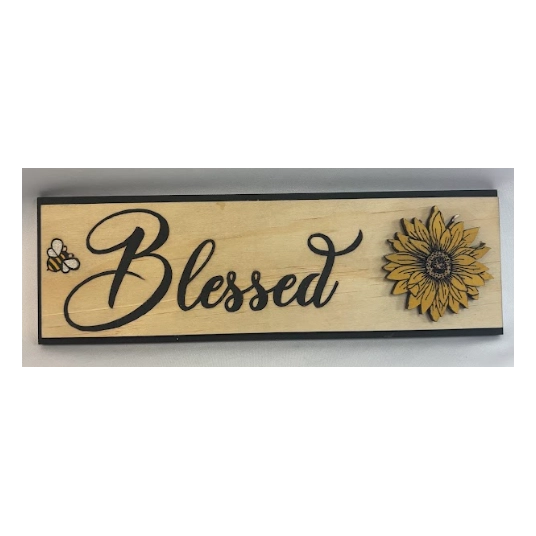 BLESSED SUNFLOWER SIGN