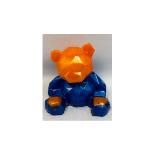 RESIN TEDDY BEAR AND UNICORN