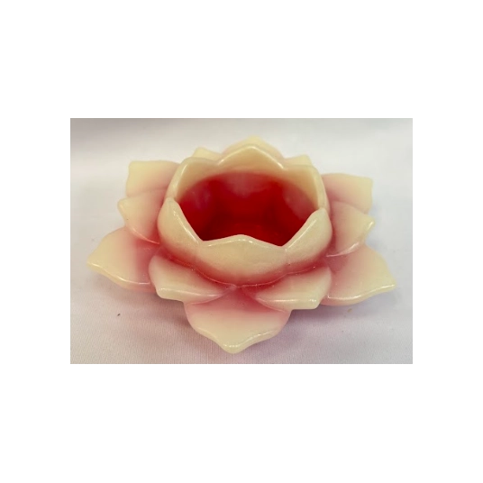 RESIN PINK AND WHITE CONTAINER (Flower Lotus)