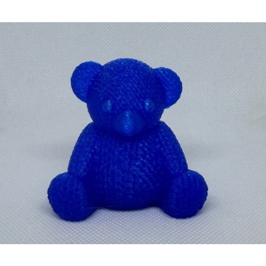3D PRINTED BLUE TEDDY BEAR