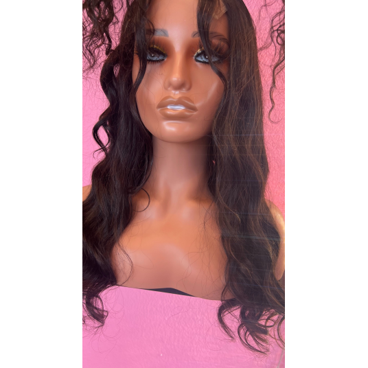 18 inches Las vegas Express Glueless  wig, Color 1b