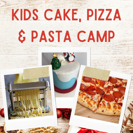 Kids Camps - 5 Day Sculpted Cake, Cookies, Pizza & Pasta