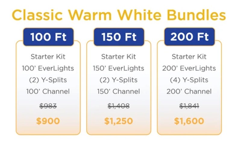 Everlights Classic Warm White LED bundles