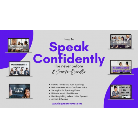 How To Speak Confidently Like Never Before 6 Course Bundle