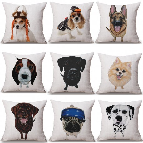 Dog Linen Bed Pillows