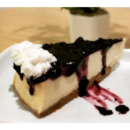 Blueberry Salted Caramel Cheesecake