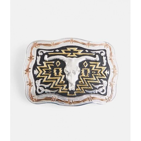 Long Horn Belt Buckle