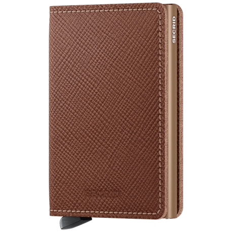 Saffiano Caramel Sand Mini Wallet