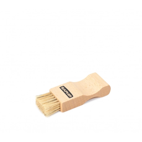 SAPHIR POMMADIER BRUSH WHITE BRISTLES & APPLICATOR
