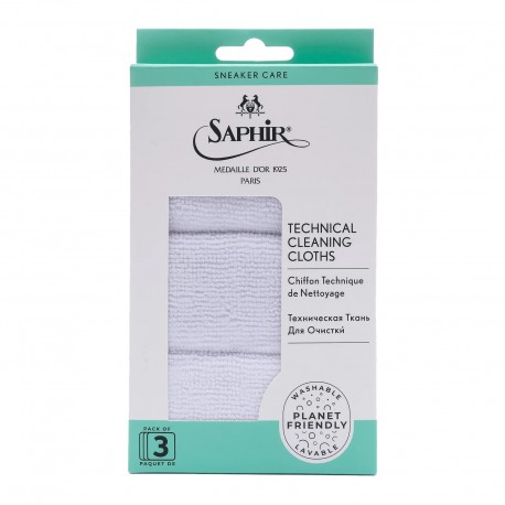 SAPHIR MEDAILLE D'OR TECHNICAL CLEANING CLOTHS - Kit x 3