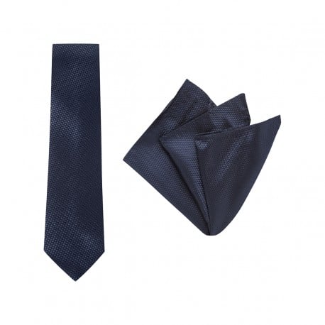 Tie + Pocket Square Set, Carbon