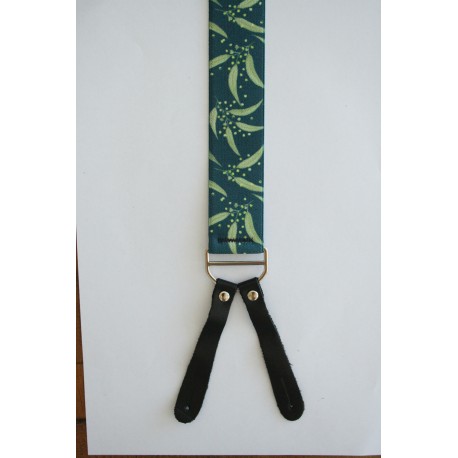 AW03 Patterned Braces with Leather Clips