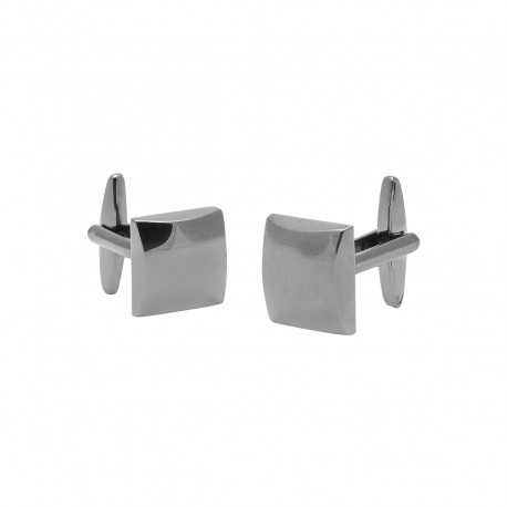 Polished Square Gunmetal Cufflinks