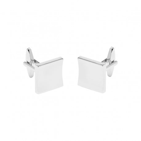 Square Nickel Polished Cufflinks