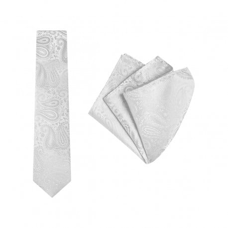 Tie + Pocket Square Set, Paisley