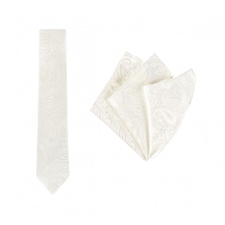 Tie + Pocket Square Set, Paisley