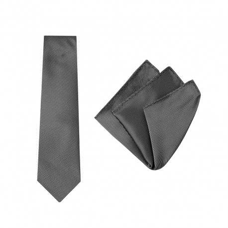 Tie + Pocket Square Set, Pinstripe