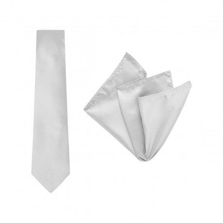 Tie + Pocket Square Set, Pinstripe