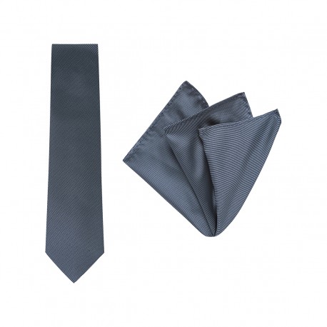 Tie + Pocket Square Set, Pinstripe