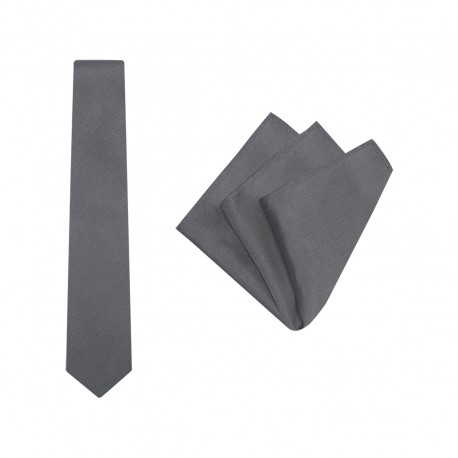 Tie + Pocket Square Set, Plain
