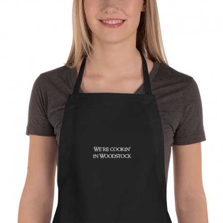 We're Cookin' In Woodstock Embroidered Apron