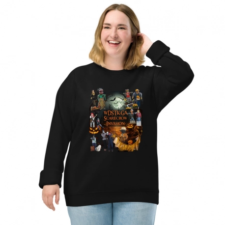 Woodstock Scarecrow Invasion Unisex organic raglan sweatshirt
