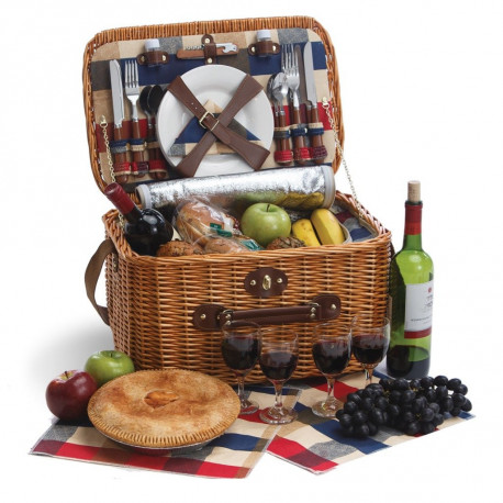 Wicker Picnic Basket Set Collection: The Rustica