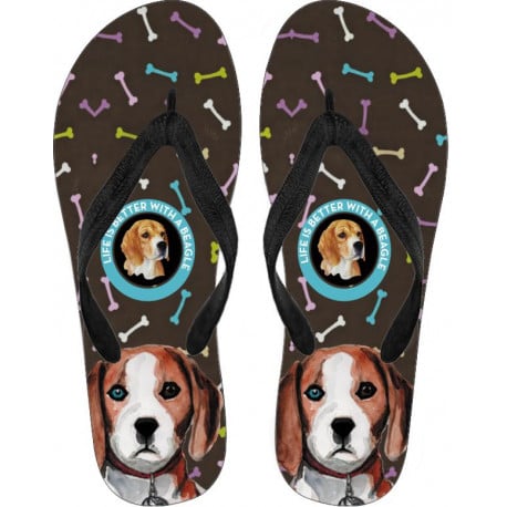 Beagle Flip Flops