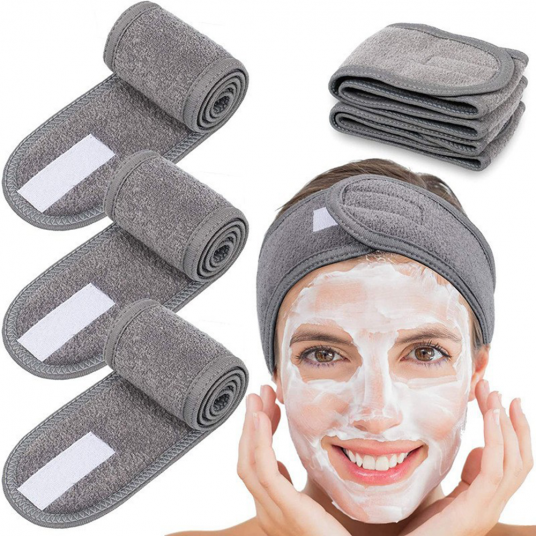 Women Adjustable SPA Facial Headband Bath Makeup Hair