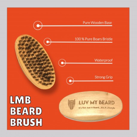 LMB Beard Brush 100% Boar Bristle