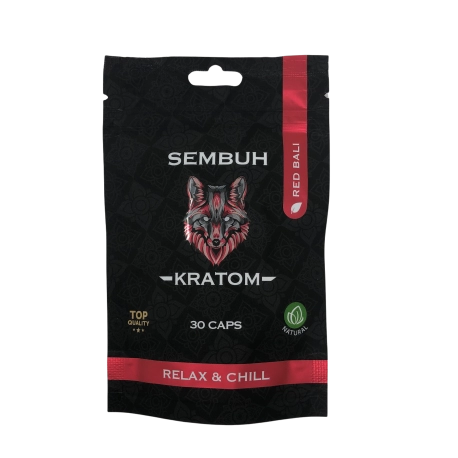 Sembuh Kratom Capsules - Red Bali - Relax & Chill