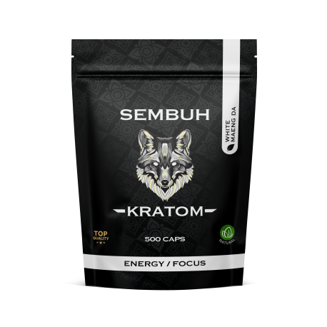 Sembuh Kratom Capsules - White Maeng Da - Energy/Focus