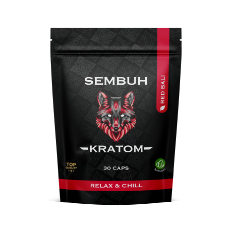 Sembuh Kratom Capsules - Red Bali - Relax & Chill