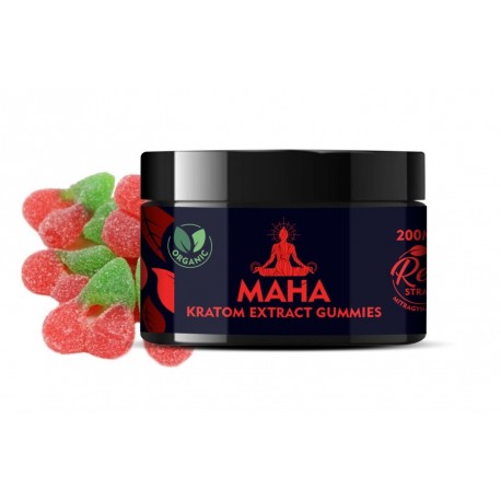 Maha Kratom Extract Cherry Gummies - Red Bali - Relax & Chill