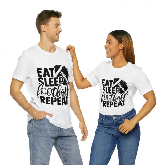 Eat Sleep Football Repeat Tee