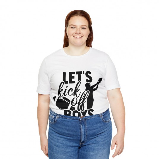 Lets kick off boys Tee
