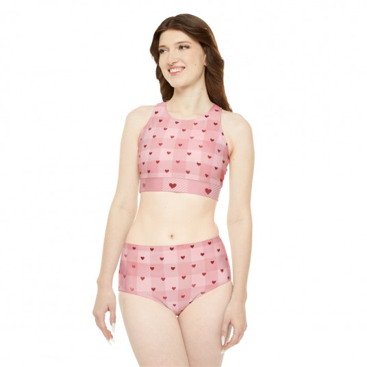 Tiny Hearts Sporty Bikini Set 
