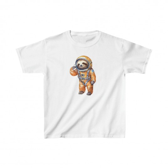 Kids Astronaut Sloth Tee