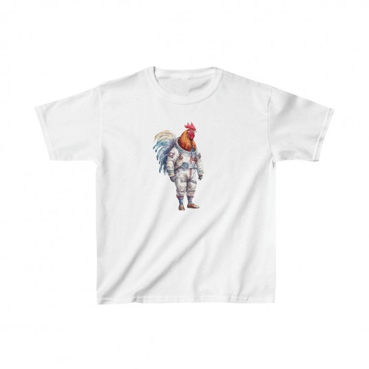 Kids Astronaut Rooster Tee