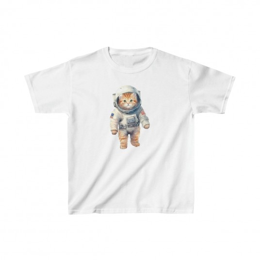 Kids Cat Astronaut Tee
