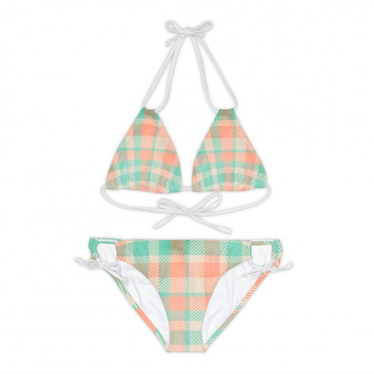 Plaid Bikini Set 