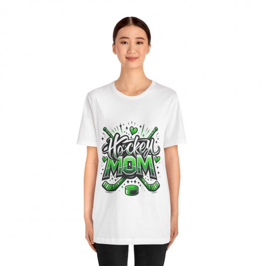 Green Hockey Mom Tee