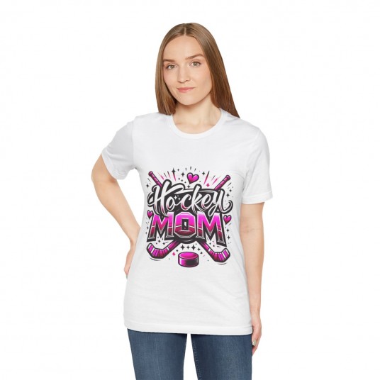 Hockey Mom Pink Tee
