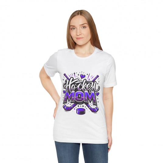 Hockey Mom Purple Tee