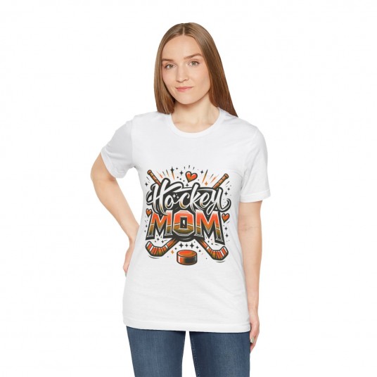 Hockey Mom Orange Tee