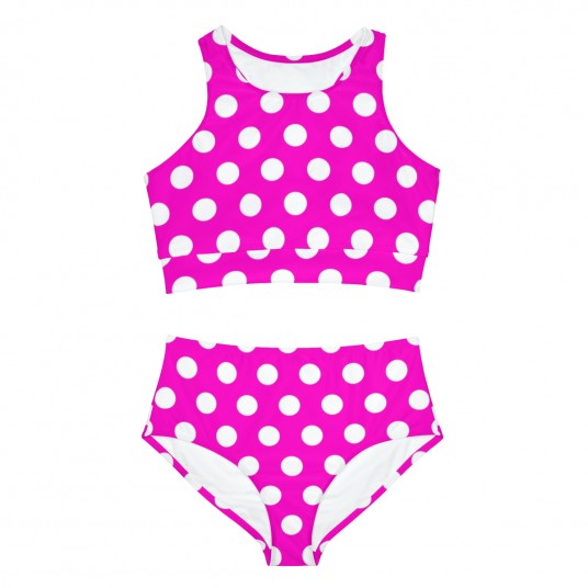 Fuchia Pollka Dot Sporty Set 