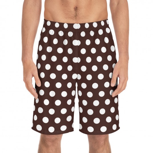 Black Polka Dot Board Shorts 